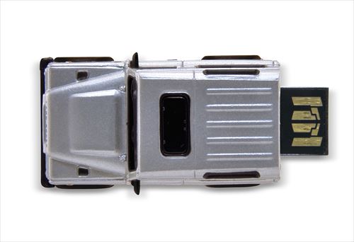 USBフラッシュメモリーLAND ROVER DEFENDER シルバー トップ